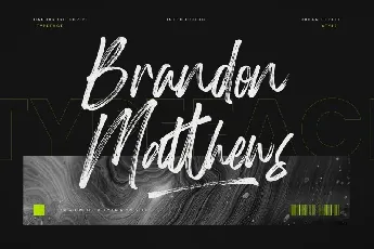 Brandon Matthews font