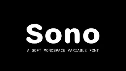 Sono Sans Serif Family font