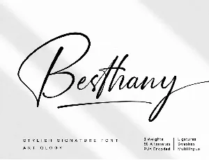 Besthany font