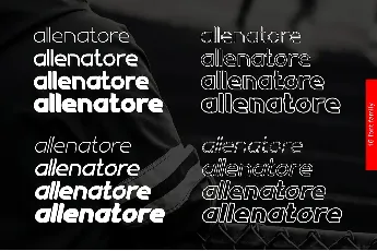 Allenatore Family font