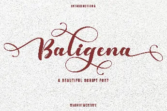 Baligena font