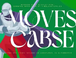 Moves Cabse font