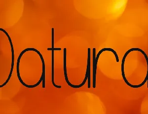 Datura font