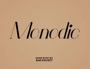 Monodic Demo font