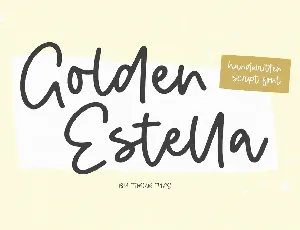 Golden Estella font