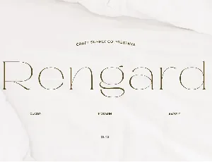 Rengard Free font