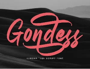 Gondess_DEMO font