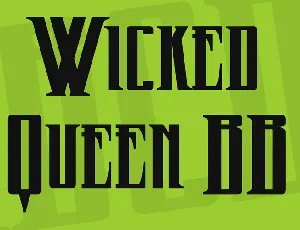 Wicked Queen BB font