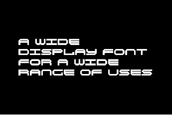 Widebody font