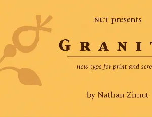 NCT Granite Family font