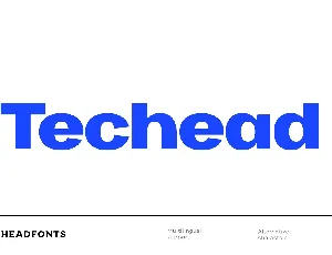Techead font