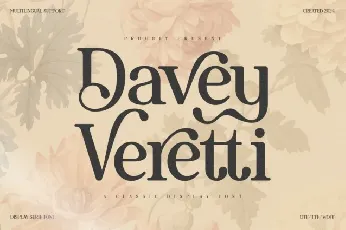 Davey Veretti font