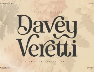 Davey Veretti font