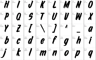 Brush Joney font