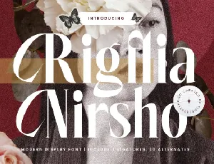 Rigflia Nirsho Display font