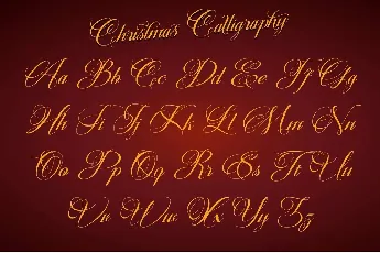 Christmas Calligraphy font