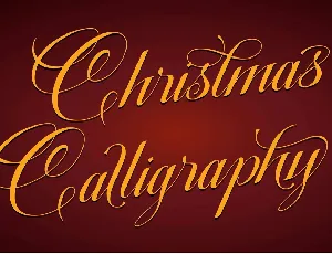 Christmas Calligraphy font