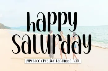 Happy Saturday Script font