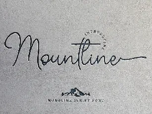 Mountline font