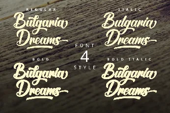 Bulgaria Dreams font