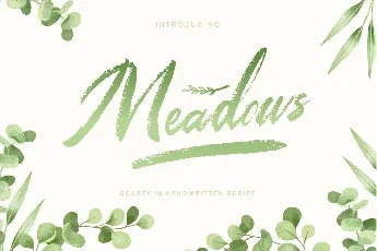 Meadows font