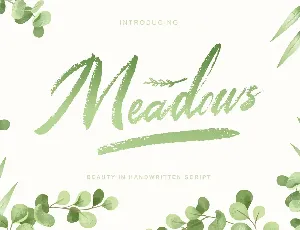 Meadows font