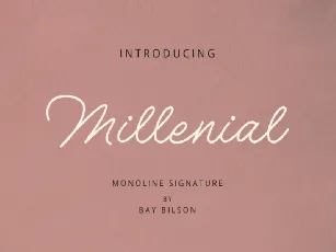 Millenial font