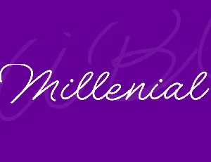 Millenial font