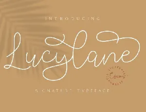 Lucylane font