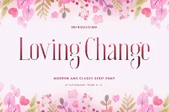 Loving Change font