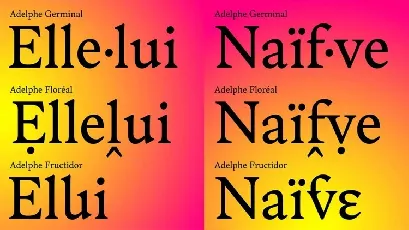 Adelphe Family font