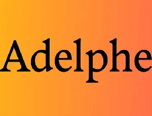 Adelphe Family font