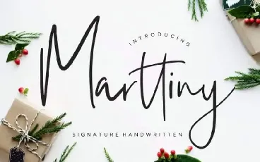 Marttiny Script font