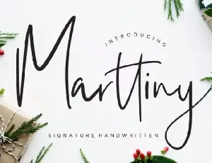 Marttiny Script font