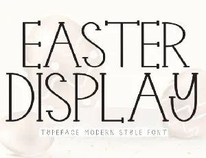 Easter Display Typeface font