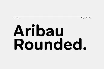 Aribau Rounded font