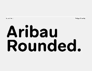 Aribau Rounded font