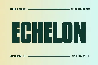 Echelon font