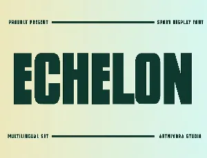 Echelon font