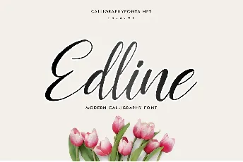 Edline Modern Calligraphy Script font