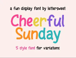 Cheerful Sunday FREE font