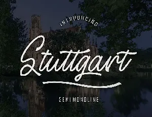 Stuttgart Handwritten font