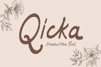 Qicka - Personal Use font