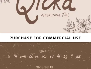 Qicka - Personal Use font