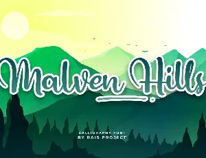 Malven Hills Demo font