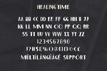 Healing Time Demo font