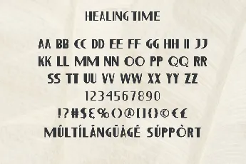 Healing Time Demo font