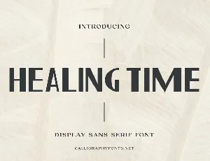 Healing Time Demo font