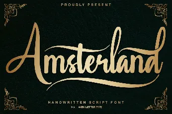 Amsterland font