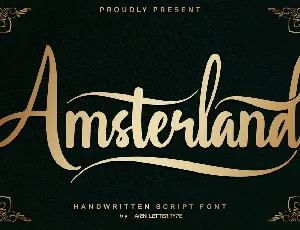 Amsterland font